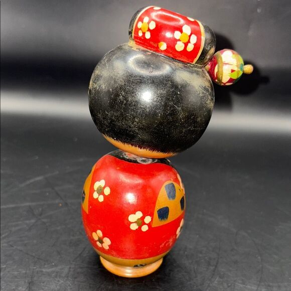 Colorful Wooden Kokeshi Doll - Picture 3 of 6